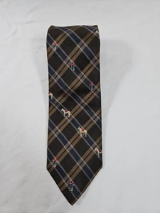 Vintage Briar Polo Jockey Krawatte 100 % Seide Made in England 58" x 3" Reitsport - Bild 1 von 6