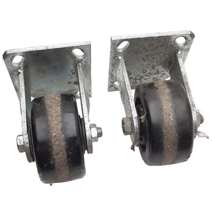 Lot of 2 Albion 170TM04201R Kingpinless Caster Wheel ø4in, 2in Tread, 4x4-1/2in - Picture 1 of 6