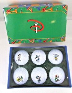 NEUF balles de golf Disney Character Pinnacle - Dans leur boîte d'origine - Lot de 6 balles