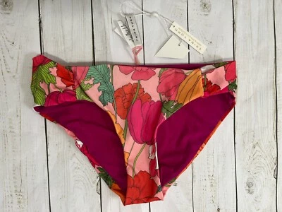 Trina Turk бикини низ Sunny Bloom вкладка стороны хипстер цветочный розовый цветочный размер 2 - Изображение 1 из 4