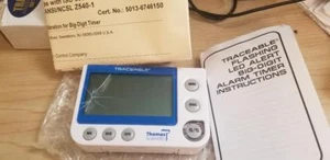 Thomas 5013 Traceable Flash LED Alert Big-Digit Alarm Timer, 0.01 Percent Acc... - Picture 1 of 2