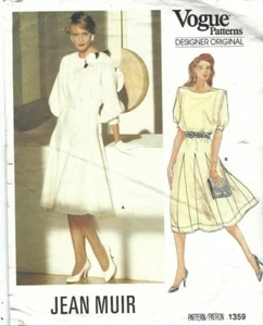 Vogue Designer Sewing Pattern 1359, Jean Muir Vintage Dress, Size 10 - Picture 1 of 3