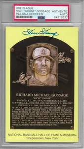 Rich Goose Gossage Autograph Signed Yankees HOF Postcard Plaque - PSA/DNA - Picture 1 of 1