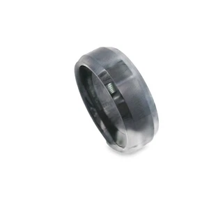 Tungsten Wedding Ring for Men Black Ceramic Wedding Band SIZE 9.5 - Picture 1 of 1