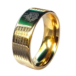 Yant 5 Row Talisman Ring Thai Buddha Amulet Magic Lucky Power Protection Size 8 - Picture 1 of 6