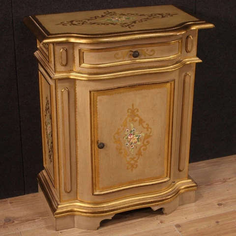 Sideboard antique style lacquered Tuscan furniture 900 commode painted dresser Cover