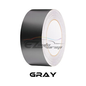 Satin Chrome Metallic Matte Racing Stripes Vinyl Wrap Rally Sticker 10/20 Long
