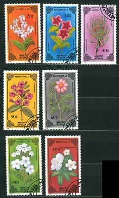 SELLOS ANTIGUOS DE MONGOLIA 1986 - Plantas - USADOS/CTO Foto 1 de 2