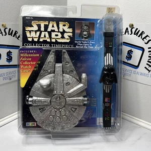 Star Wars Darth Vader Sammleruhr Uhr mit Millennium Falkengehäuse 1996 - Bild 1 von 17
