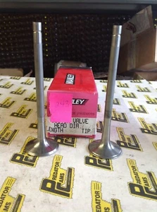 2 Custom Manley Stainless Steel Valves 1.625 HD 5.565 Length .290 Tip - Picture 1 of 3