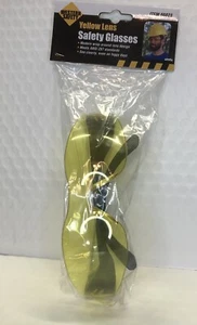 Gafas de seguridad protectoras lente ámbar amarillo ajustable noche U - Imagen 1 de 2