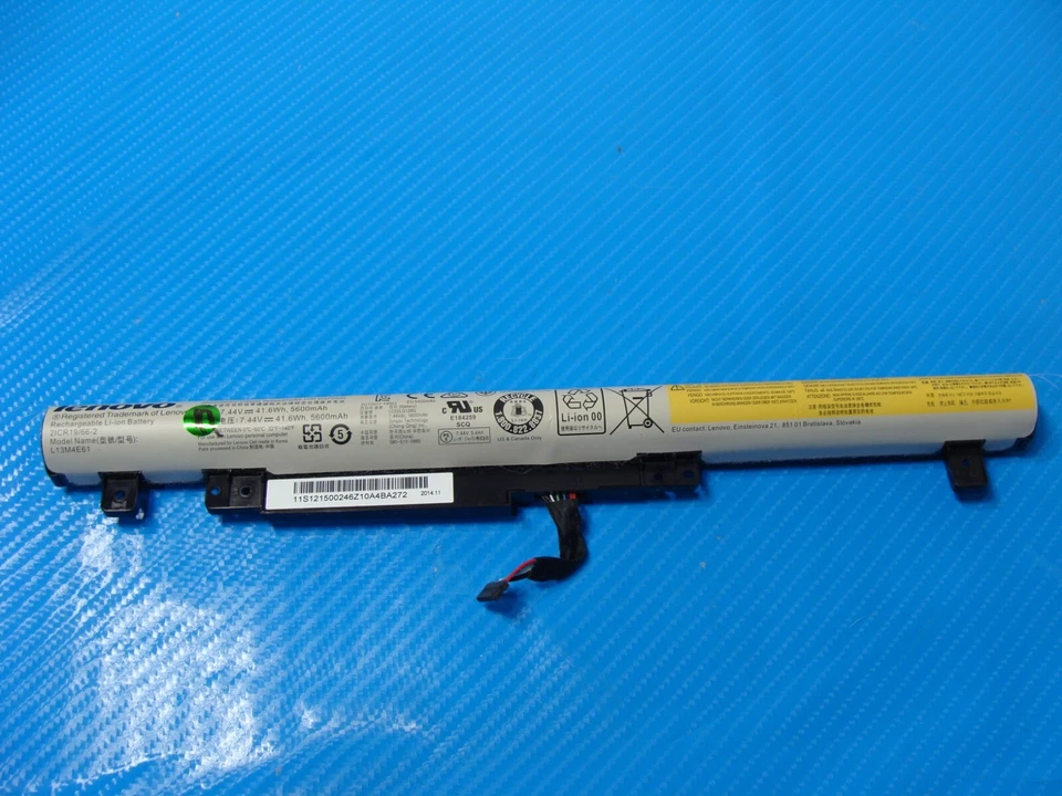 联想 15.6 英寸 Flex 2 15 正品笔记本电脑电池 7.44V 41.6Wh 5600mAh L13M4E61 — 第 1/4 张图片