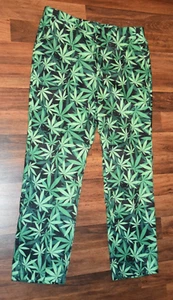 NWOT Spirit Halloween Store WEED SUIT PANTS ONLY Marijuana Leaf size XL New - Picture 1 of 19