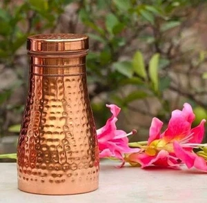 Jarra de noche de cobre puro, jarra - jarra de agua de cobre puro 1 litro (34 OZ) - Imagen 1 de 6