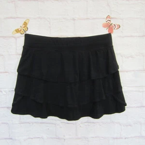Ideology Tiered Ruffled Pull-On Skort Skirt Black Plus Size 2X Tennis Pickleball - Picture 1 of 8