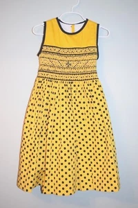 NWT Spring Summer Yellow Smocked Girl Dress 6T - Picture 1 of 2