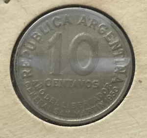 1950 ARGENTINA COIN 10 CENTAVOS t1015 - Picture 1 of 2