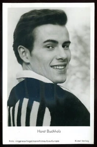 HORST BUCHHOLZ 1950s German Film Actor. Real Photo Postcard - Picture 1 of 2
