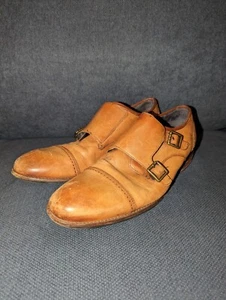 COLE HAAN WARNER GRAND DOUBLE MONK STRAP SHOES SIZE 9.5M MEN'S DRESS SHOES - Picture 1 of 10