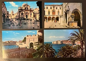 Dubrovnik Croatia Vintage colour Postcards 1108 1109 2497 Set Of 4 - Picture 1 of 2