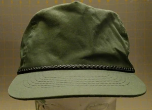 De colección NUEVO CON ETIQUETAS NOS Correa de Cuero Ajustable KC Gorras Verde Blanco Grasa Cuerda Camionero Sombrero Gorra NUEVO - Imagen 1 de 4