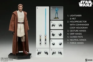 Sideshow Collectibles #1000463 Clone Wars  Obi-Wan Kenobi - Box Set - Picture 1 of 2