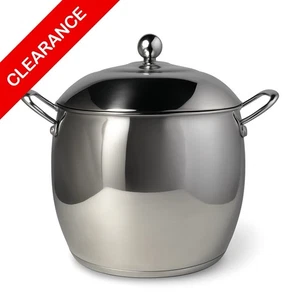 NEW 8.5 Qt 18/10 Stainless Steel Stock Pot w/ Lid (22cm) Induction Ready - Picture 1 of 4