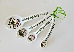 Vintage Portmeirion Botanic Garden Ceramic Measuring Spoons (4) pc set - Picture 1 of 4