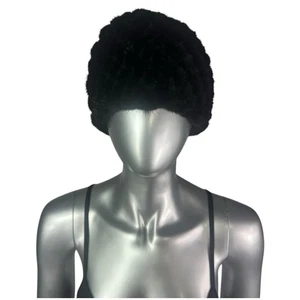 Ranch MINK Knitted Hat, 21”-23”, w/Stretch, Certified Vintage Fur - Picture 1 of 8