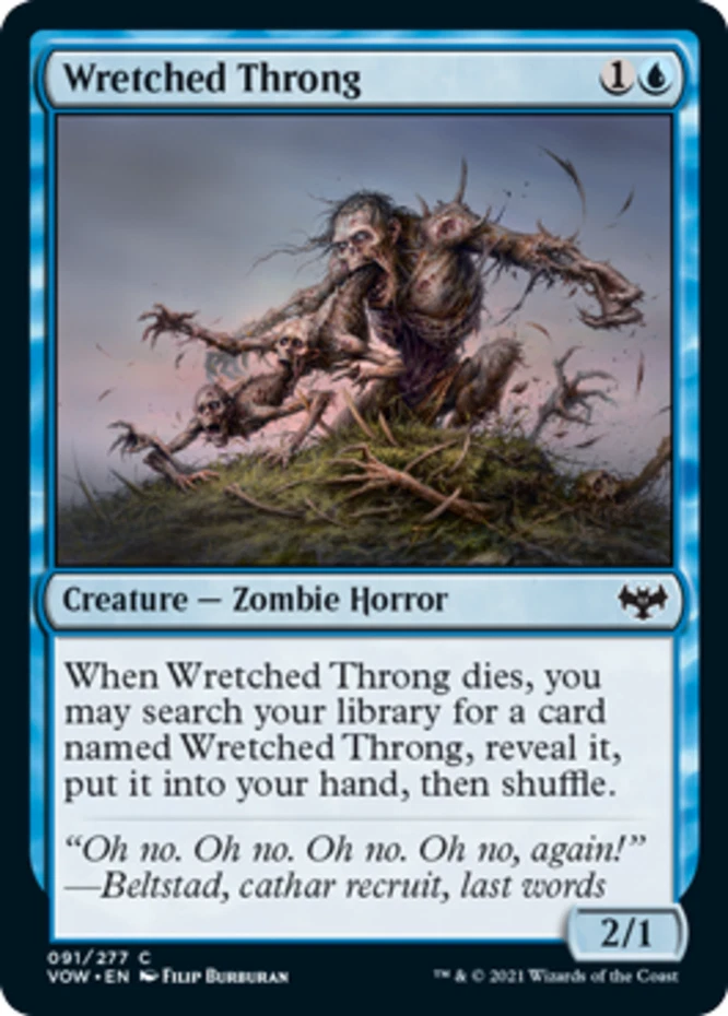 x1 Wretched Throng - Innistrad: Crimson Vow - NM - MTG - Image 1 of 1