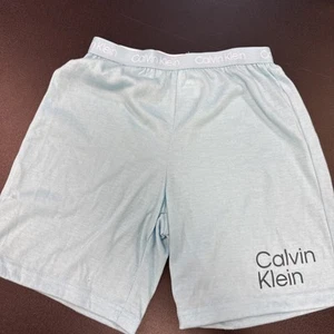 New Youth Calvin Klein Unisex Sz Med 7/8 Blue Shorts Lounge wear Sleep - Picture 1 of 5