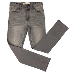 Levis 512 Gray Wash Slim Taper Leg Jeans Junior Size 16 Reg Waist 28 - Picture 1 of 9