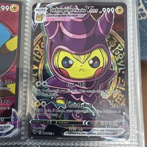 Mint Pokémon Pikachu Cosplay Dark magician DIY Kawaii Holo Card - Picture 1 of 2