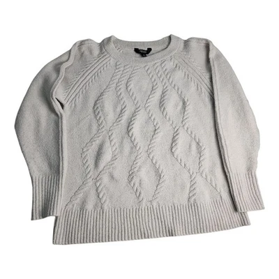 Simply VERA Sweater Women's Medium Gray Ribbed Pullover Designer Cozy Warm - Image 1 of 4
