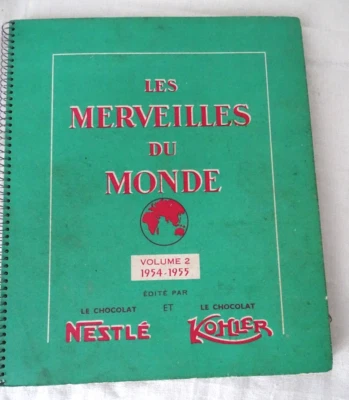 Album image chocolat Nestlé Kohler complet " Les Merveilles du Monde"  Vol 2 - Photo 1/4