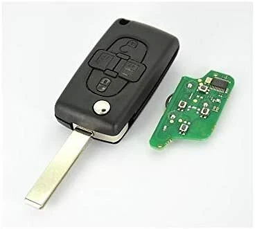 llave mando electronica completa PEUGEOT 807  1007 C8 para programar 4 botones - Imagen 1 de 1
