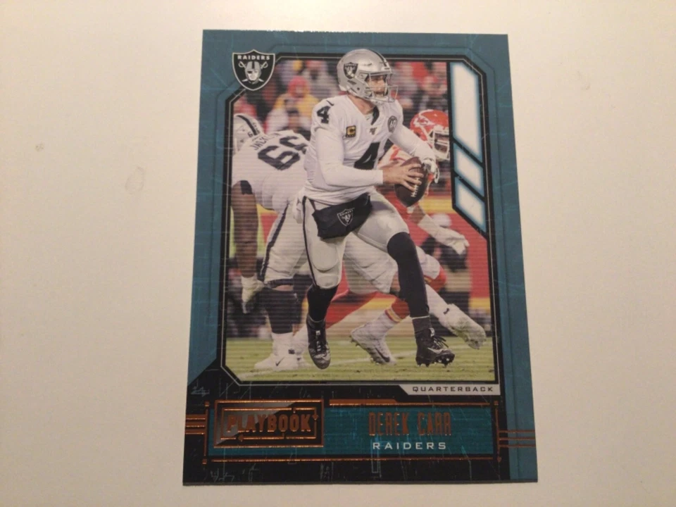 2020 Playbook Orange Parallel Derek Carr - Image 1 of 1