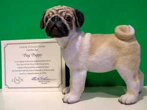 LENOX PUG -- PUPPY Dog sculpture -- -- -- NEW in BOX with COA - Picture 1 of 9