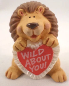 Hallmark Merry Miniatures 1991 Wild About You Lion Valentine Love - Imagen 1 de 1