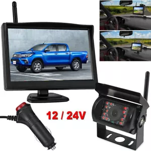 5" Wireless Reversing Camera and Rear View Monitor System for Truck Caravan RVs - Picture 1 of 24