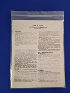 Solo reglas de Clash of Titans - GDW Europa - Imagen 1 de 2