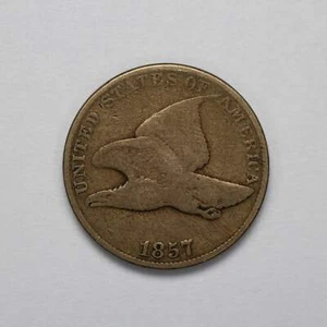 1857 Flying Eagle One Cent - Picture 1 of 3