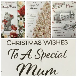 MUM CHRISTMAS CARD/ MOTHER CHRISTMAS CARD   5.5"x7.5"see xmas offer