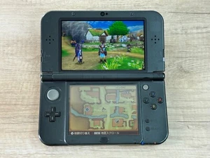 Nintendo New 3DS XL Metallic Black Console "Sold as-is" Japan ver J3679 - Picture 1 of 24