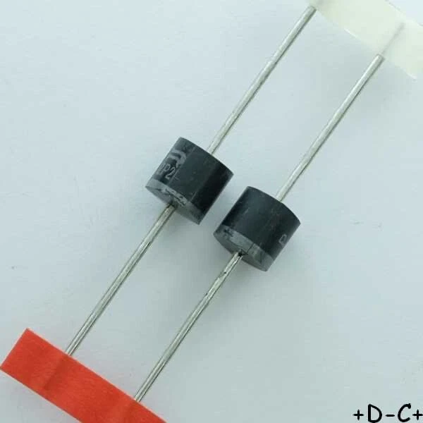 DIOTEC SEMICONDUCTOR P1000M Diode redressement 1000V 10A DO-201AD P600 Diotec RoHS (lot de 2)