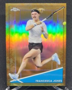 Francesca Jones 2021 Topps Chrome Tennis "Clay Court Refractor Parallel" #95