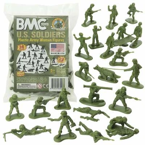 BMC 67013 "1/32 Army Women (OD Green)" 36 Stck. 54 mm Kunststoff Spielzeug Soldaten - Bild 1 von 5