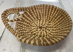 Sweetgrass Basket Gullah Handmade Charleston Folk Art One Handle- Plz Read - Picture 1 of 13