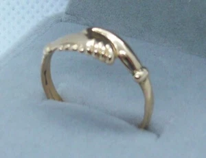 ANELLO SANTA RITA DA CASCIA IN ORO 18 K 750 YELLOW GOLD SAINT RITA RING - Picture 1 of 5