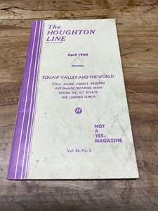 Vintage April 1960 Houghton Line Booklet for Squaw Valley Not a Yes Magazine - Bild 1 von 8